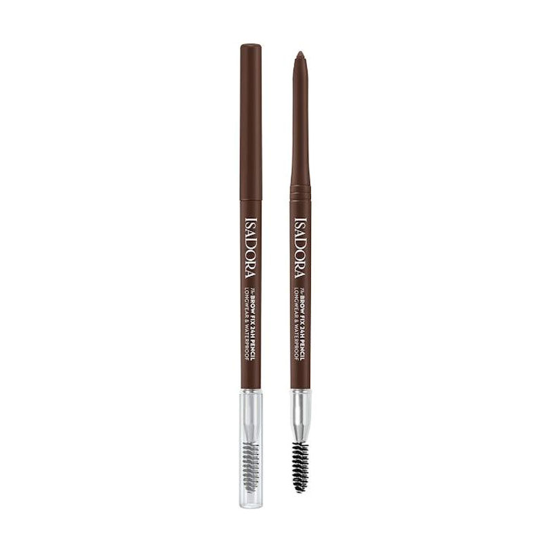 Олівець для брів IsaDora The Brow Fix 24H Pencil Longwear &amp; Waterproof 02 Dark Brown, 0.32 г